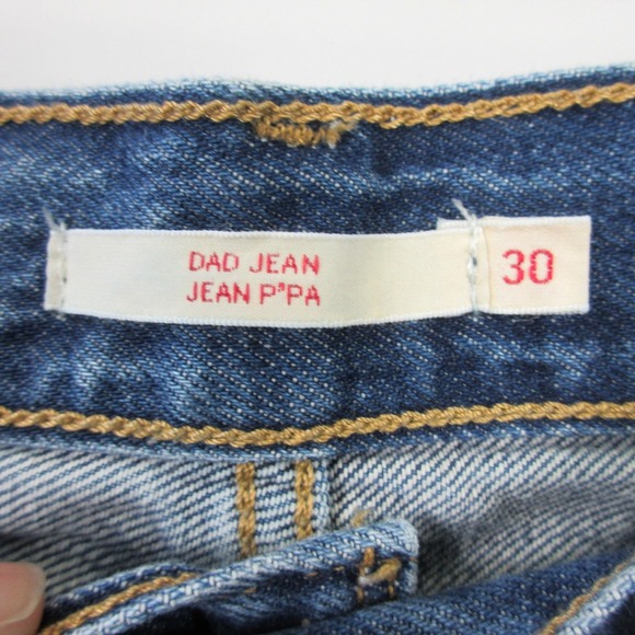 Levis Premium Dad Jeans Womens 30 Blue Denim Baggy Cotton Relaxed Casual 624 - Picture 3 of 12